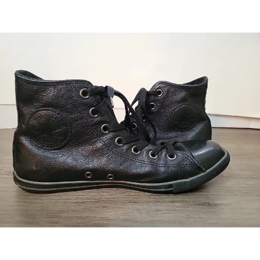 Converse Slim High Top Shoes Black Leather